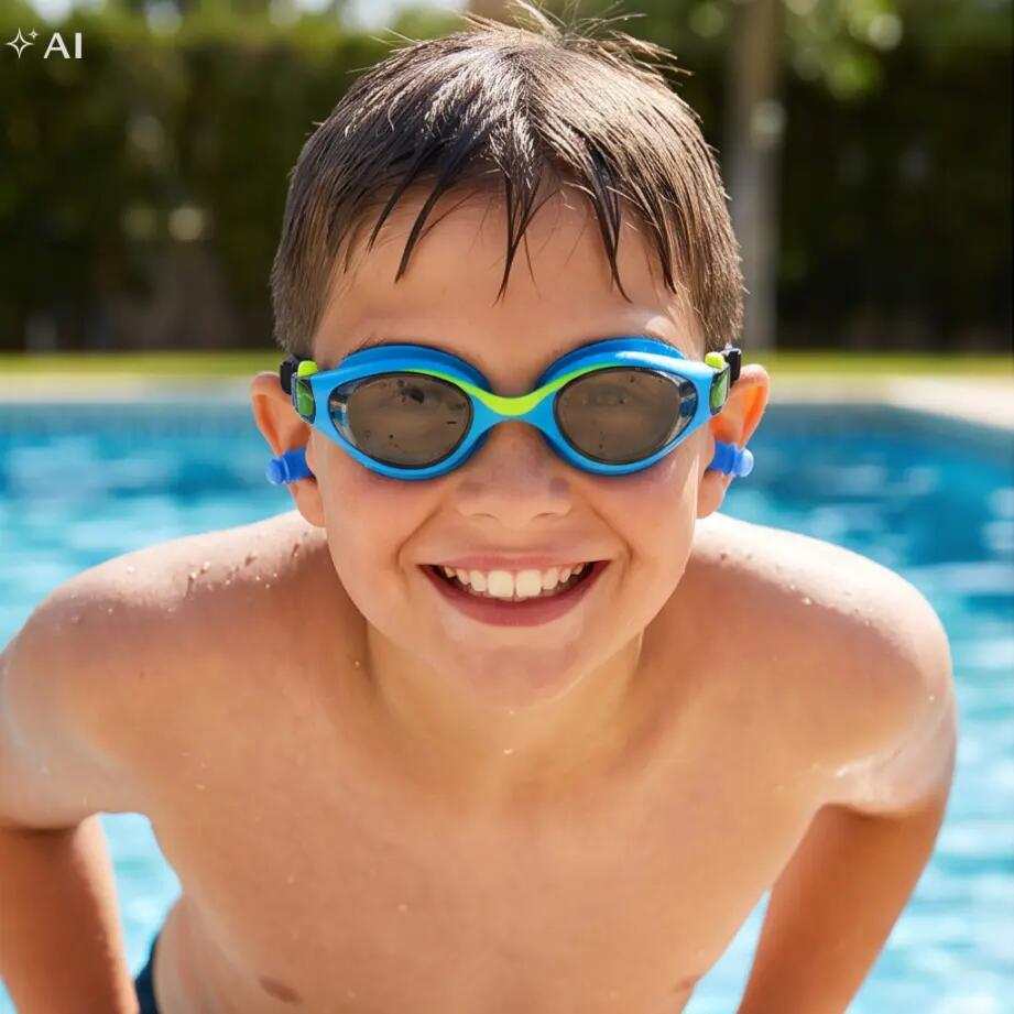 Okulary pływackie dla dzieci na basen do pływania z etui Aqua-Sport Monako 4/7