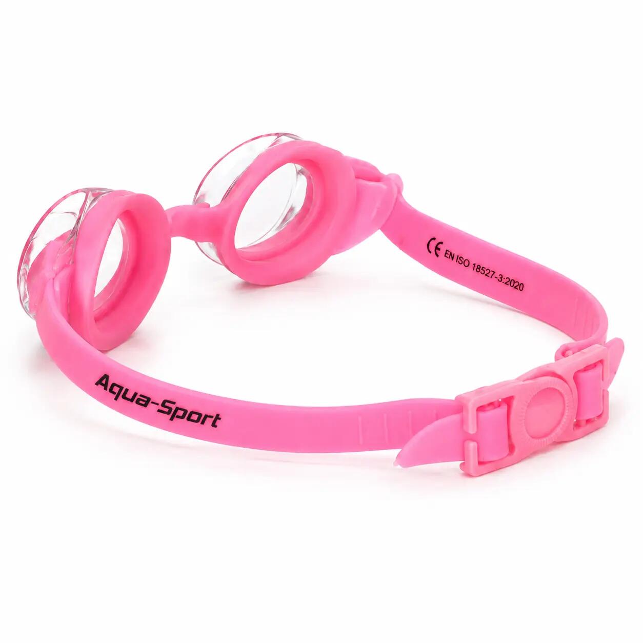 Okulary pływackie dla dzieci do pływania etui zatyczki Aqua-Sport Bubbly Look 3/7
