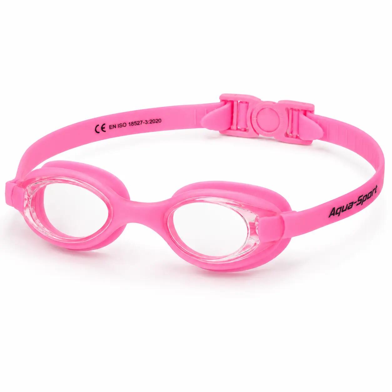 Okulary pływackie dla dzieci do pływania etui zatyczki Aqua-Sport Bubbly Look 2/7