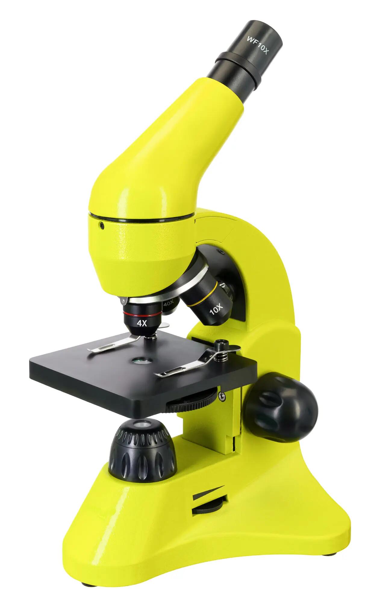 Microscopio Levenhuk Rainbow 50L Lime con libro in Bulgaro 4/15