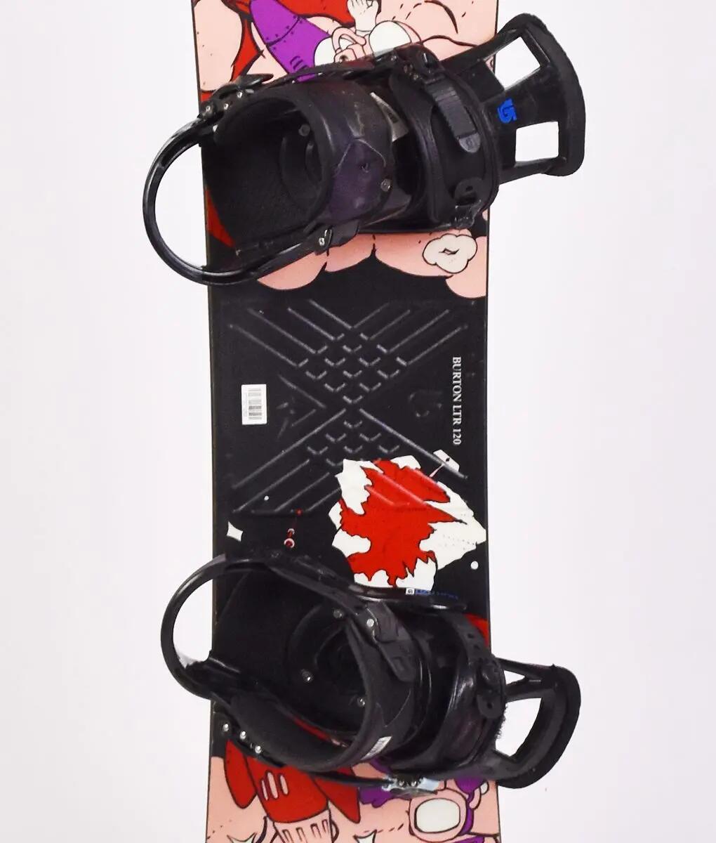 RECONDITIONNE - Snowboard Occasion Burton LTR (rouge) - BON 2/3