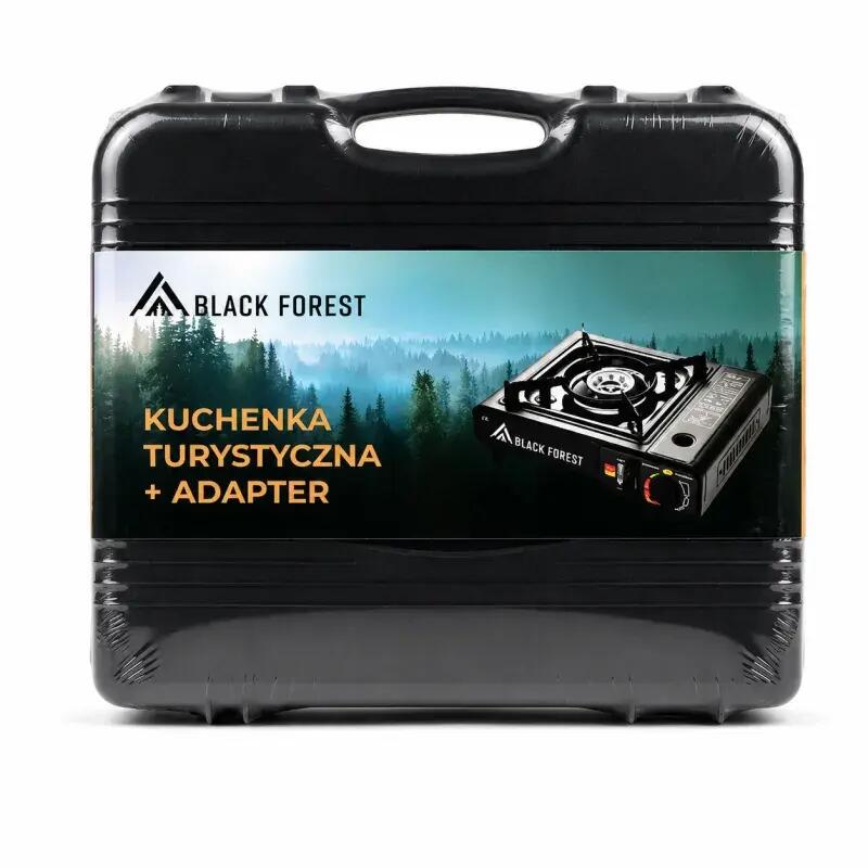 Kuchenka turystyczna gazowa 2w1 z piezozapalarką Przenośna Waliznka Adapter 10/10