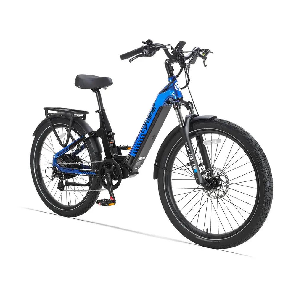 Bicicletta elettrica urbana Cyrusher Sprint con batteria da 48 V 15 Ah 2/3