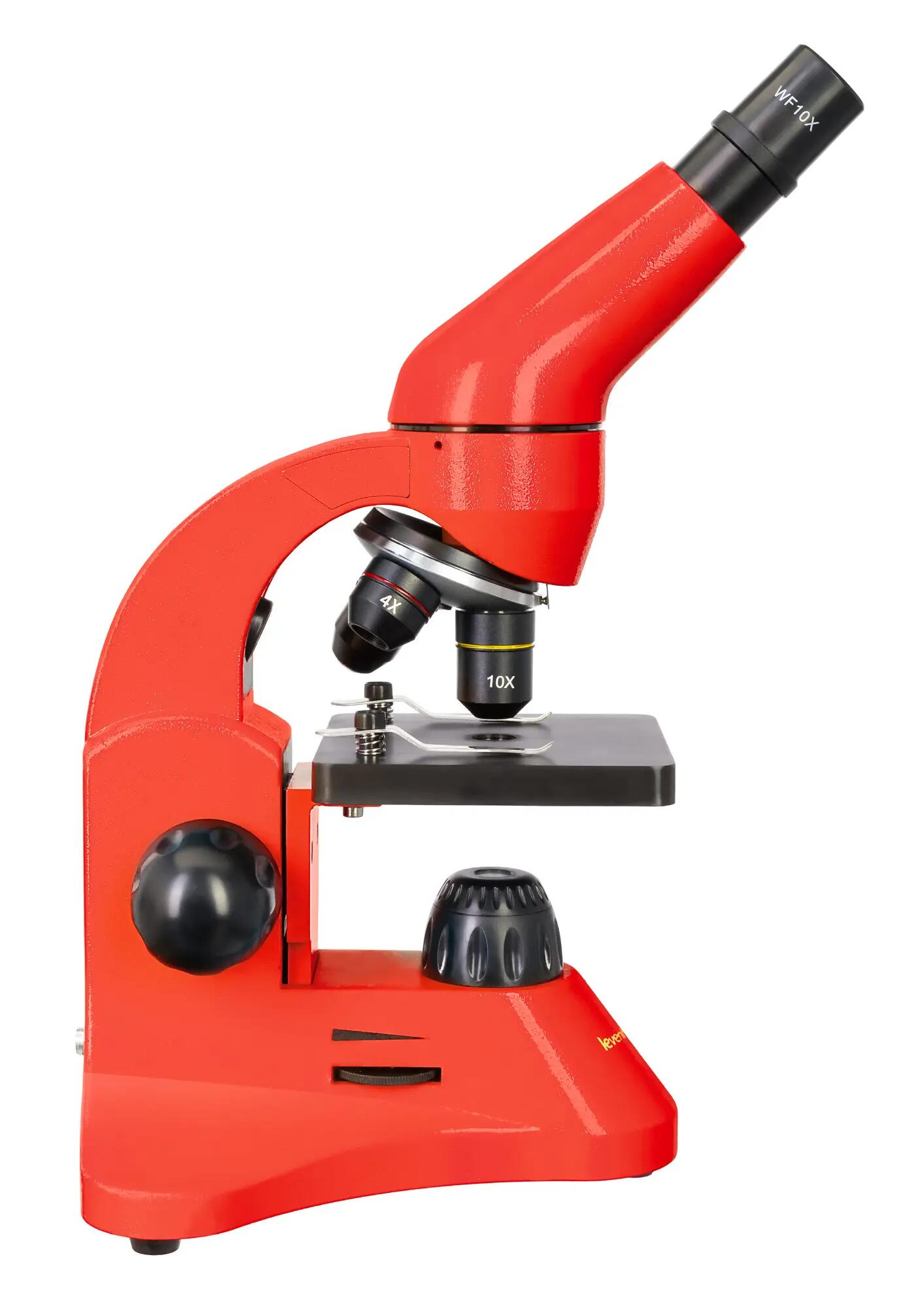 Microscopio Levenhuk Rainbow 50L Arancione con libro in bulgaro 8/15