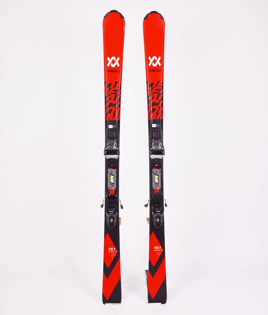 RECONDITIONNE - Ski Occasion Volkl Deacon 7.6 (rouge) - BON 2/3