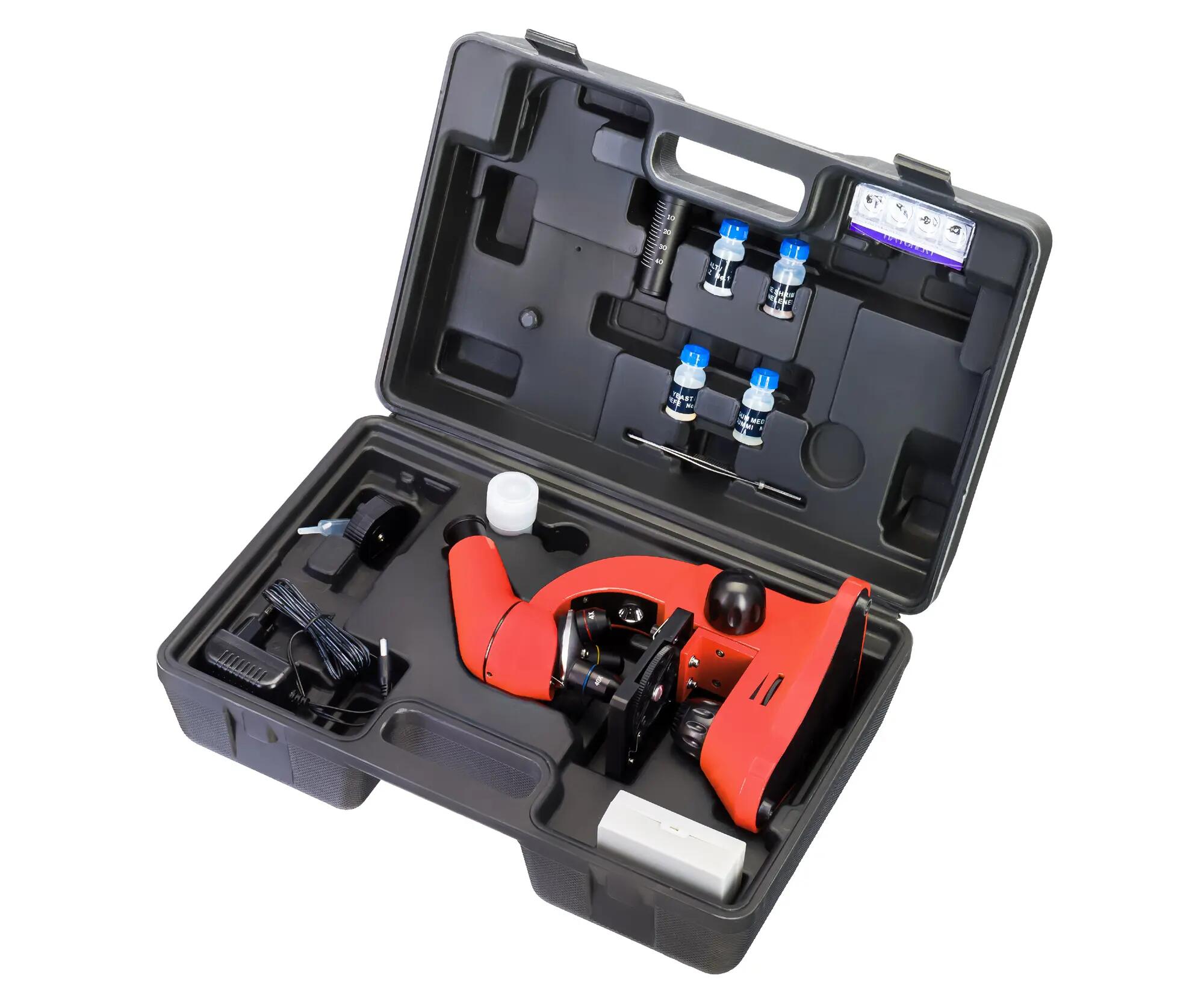 Microscopio Levenhuk Rainbow 50L Arancione con libro in bulgaro 4/15