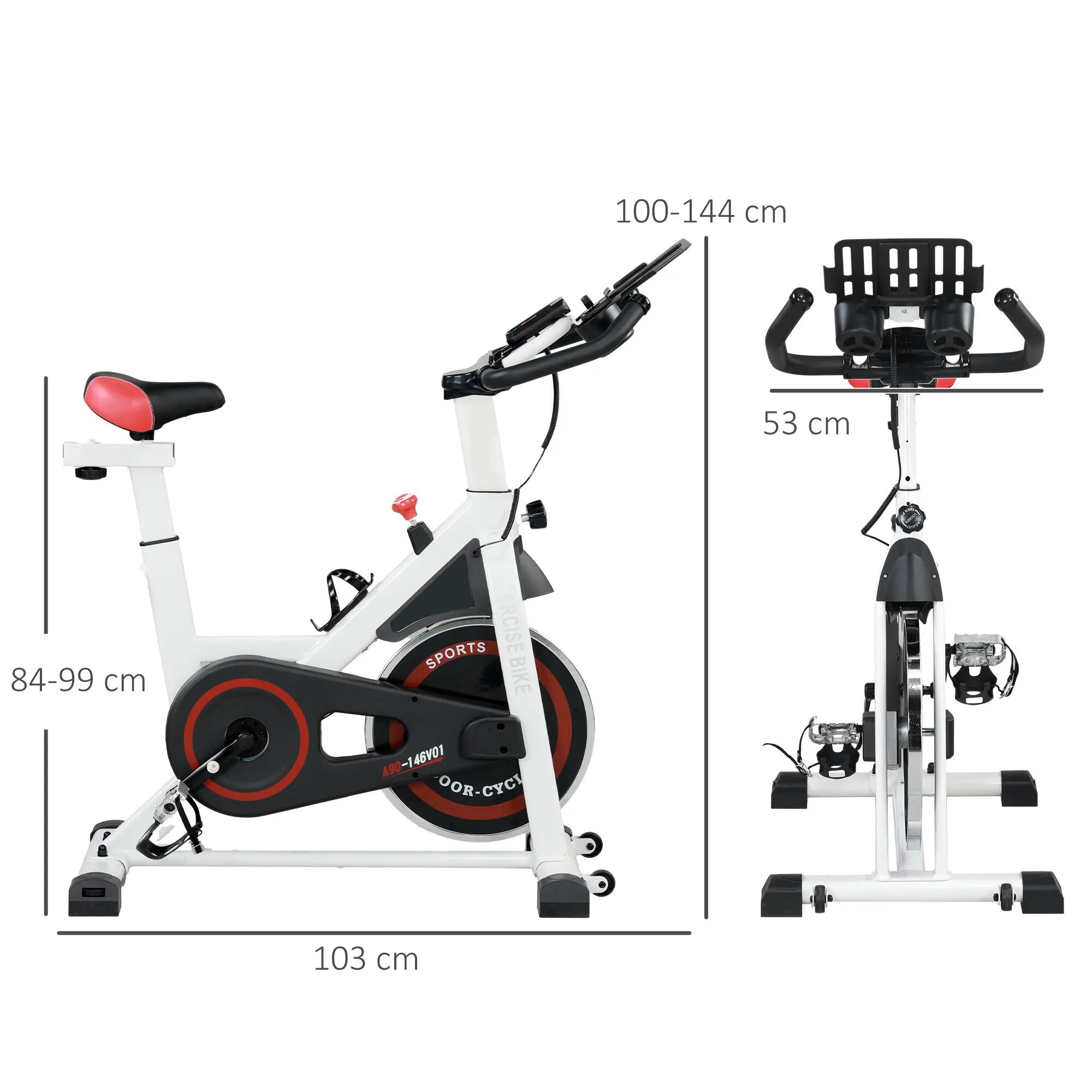 Vélo d'appartement avec résistance réglable, vélo de fitness professionnel et 5/9