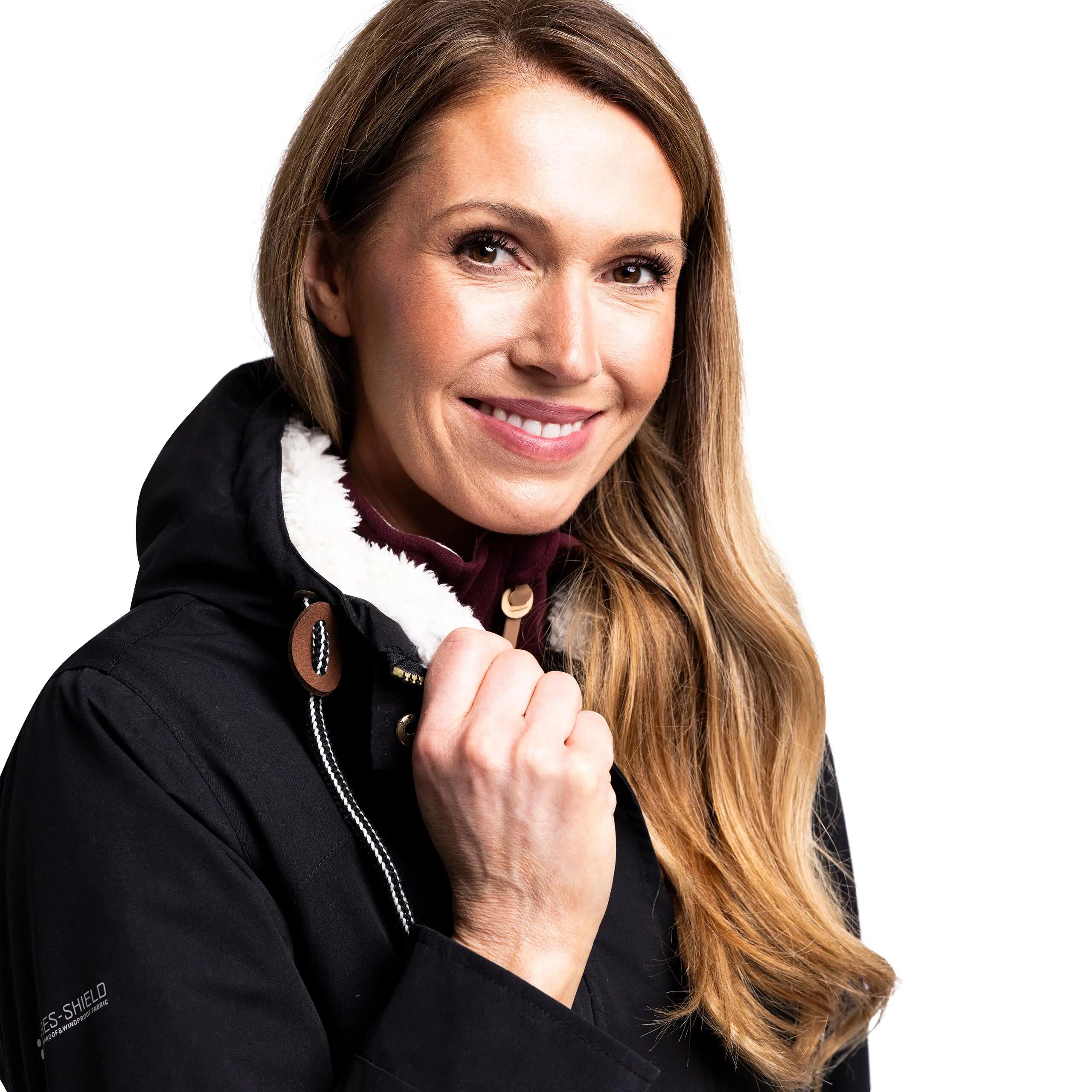 Womens Waterproof Jacket  Hooded Padded Fleece Lined Token 5/5