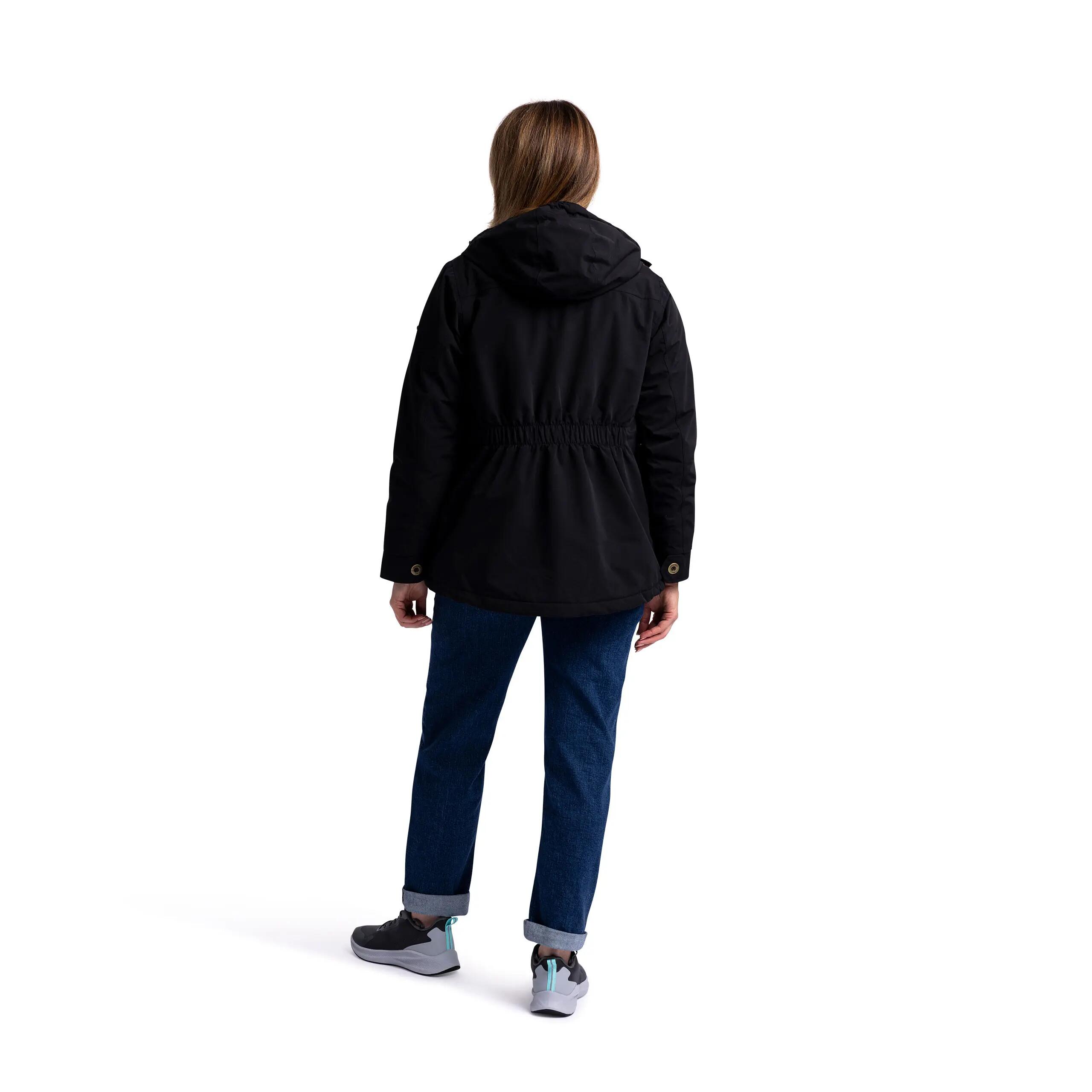 Womens Waterproof Jacket  Hooded Padded Fleece Lined Token 4/5