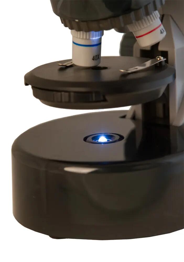 Microscopio Levenhuk LabZZ M101 Pietra lunare con libro in tedesco 8/14
