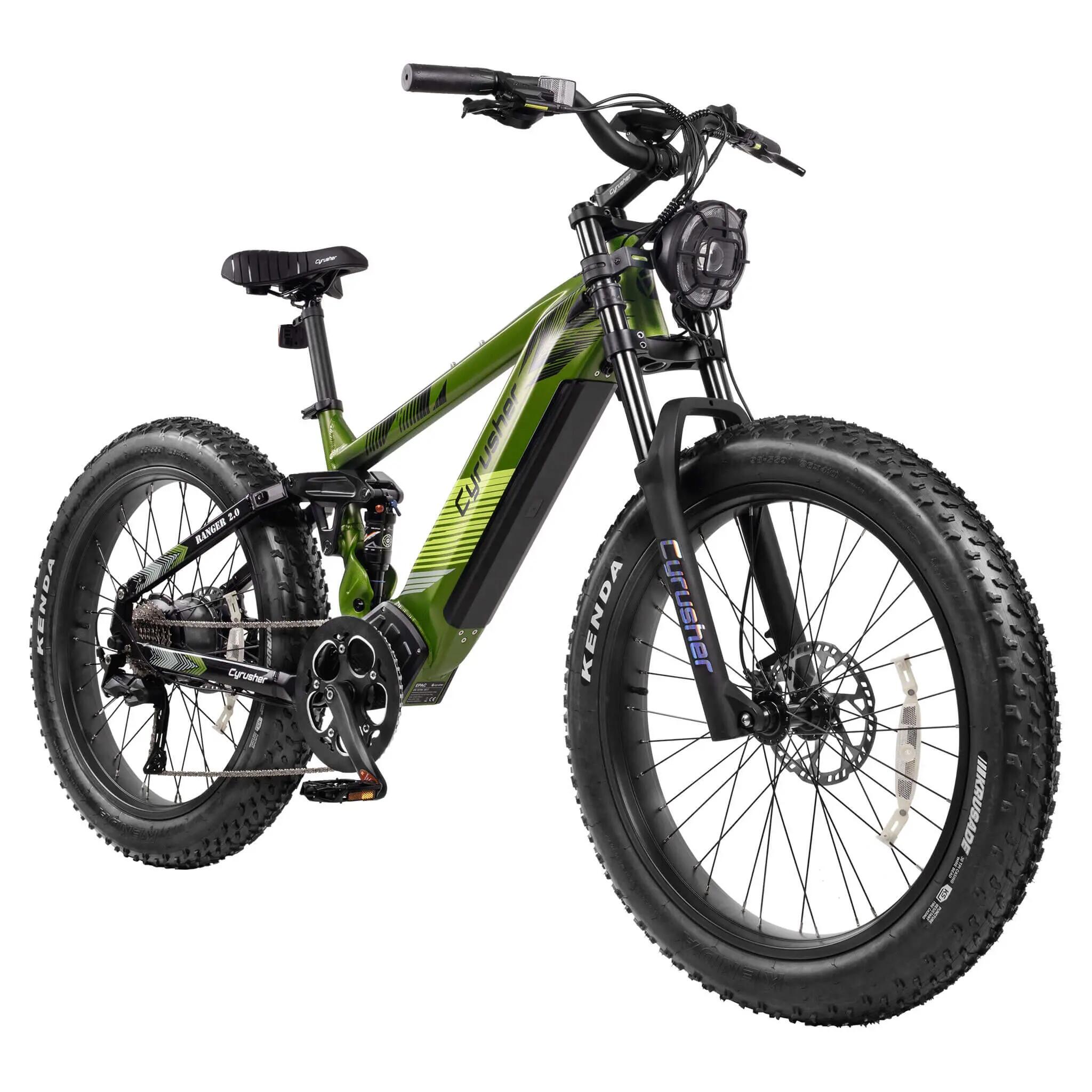VTT électrique CYRUSHER Ranger 2.0, batterie LG 52 V 20 Ah, Shimano 9 2/5