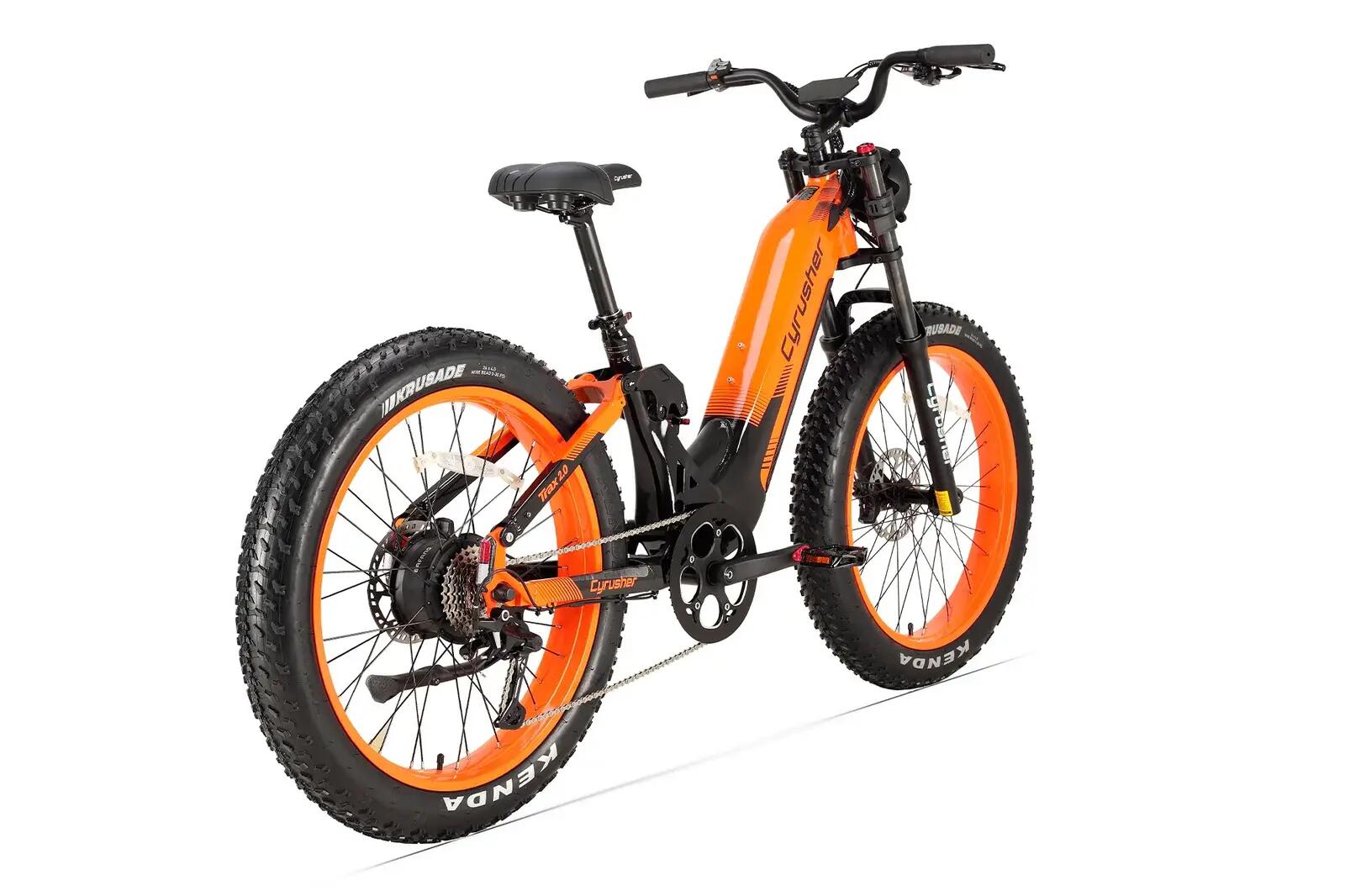Vélo électrique tout-terrain CYRUSHER Trax 2.0, batterie 52 V 20 Ah, suspension 3/3
