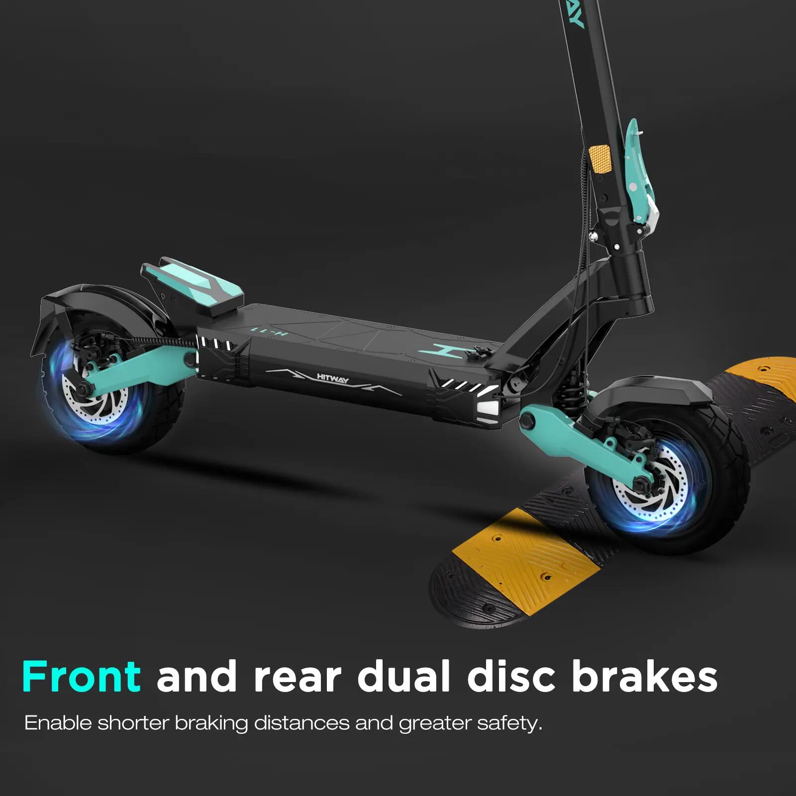 E-Scooter mit Straßenzulassung ABE, 2x1800W Doppelmotor, 100 km , NFC, H11 9/15