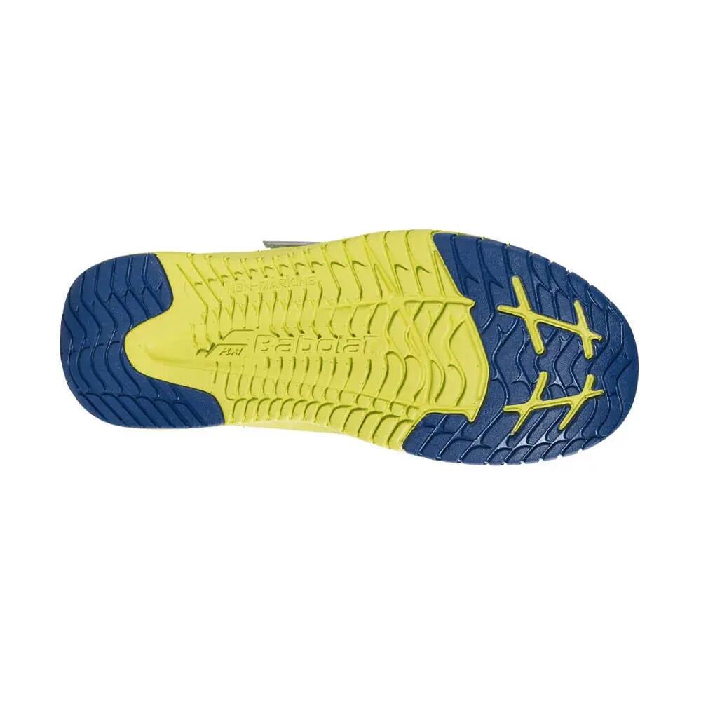 Chaussures Garçon Babolat Pulsion All Court Blanc Et Bleu 32s21518 4087 2/5