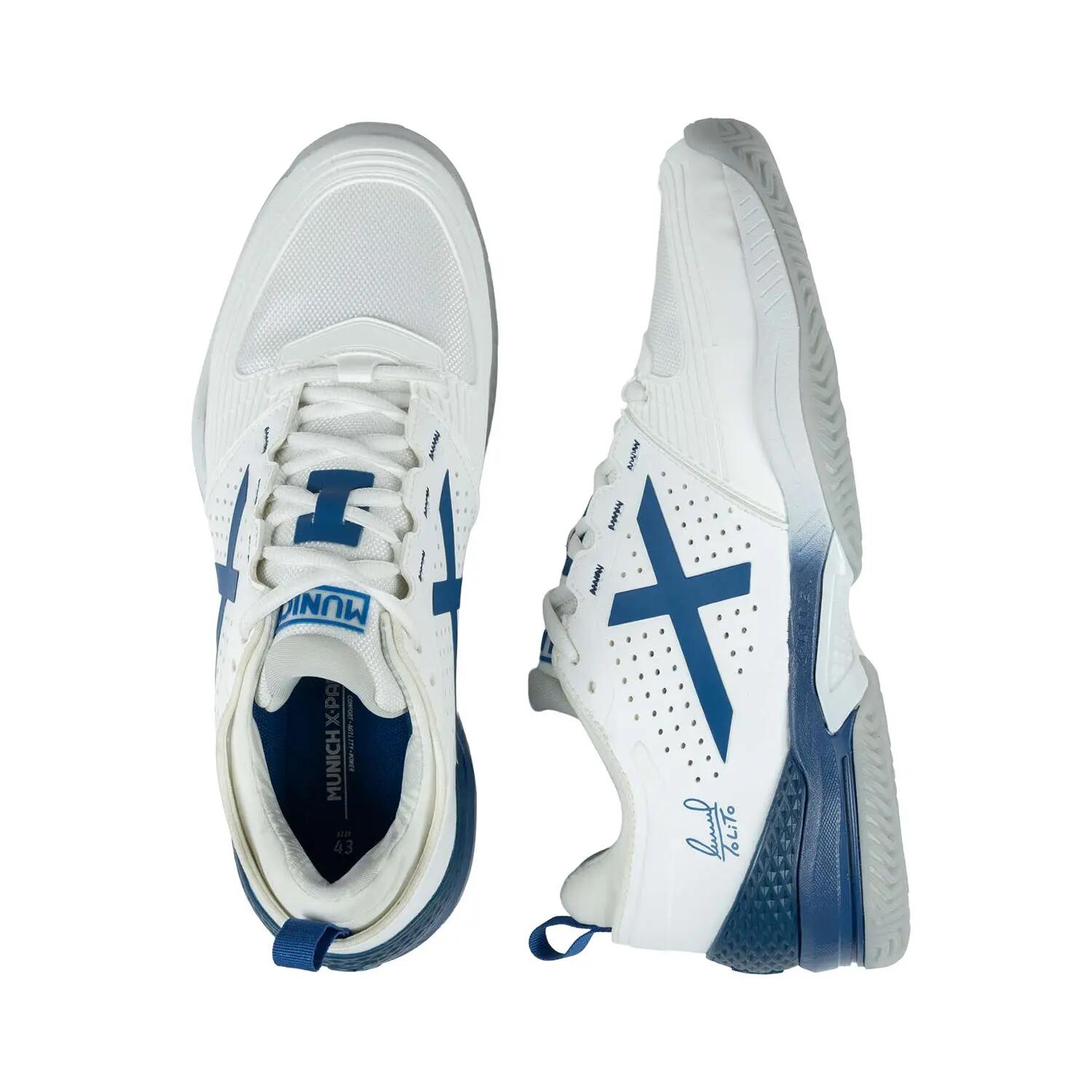 Zapatillas Munich Tolito Atomik 52 Blanco Azul 4/6