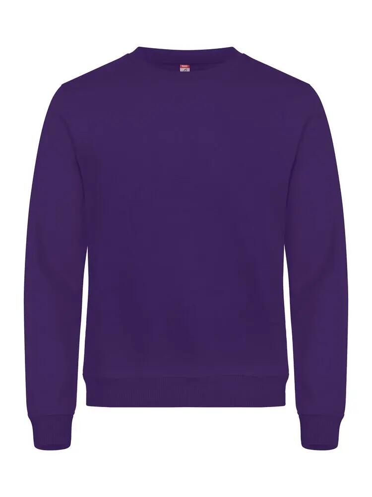 clique Basic Roundneck unisex sweat duurzaam en zacht – bright lilac 1/4