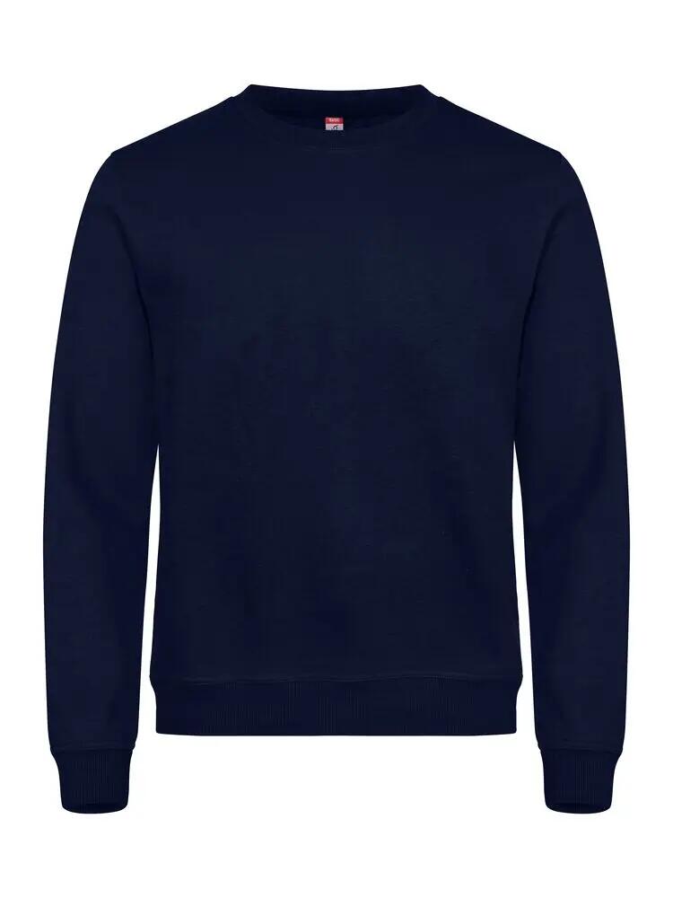 clique Basic Roundneck sweat-shirt col rond unisexe, tissu anti-boulochage – 1/4