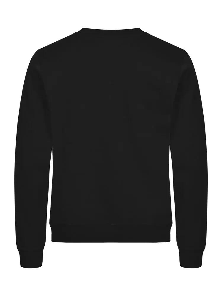 clique Basic Roundneck sudadera unisex, tejido anti-pilling – black 3/4