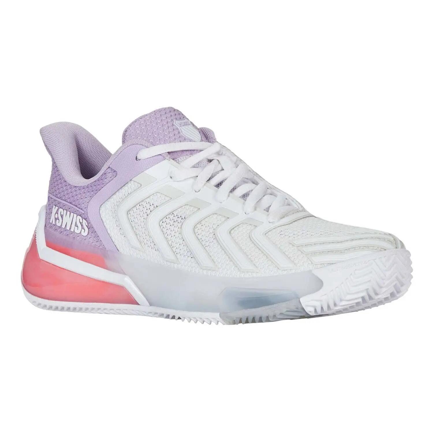 Kswiss Ultra Shot 4 Clay 94438182 Blanco Morado Mujer 3/7