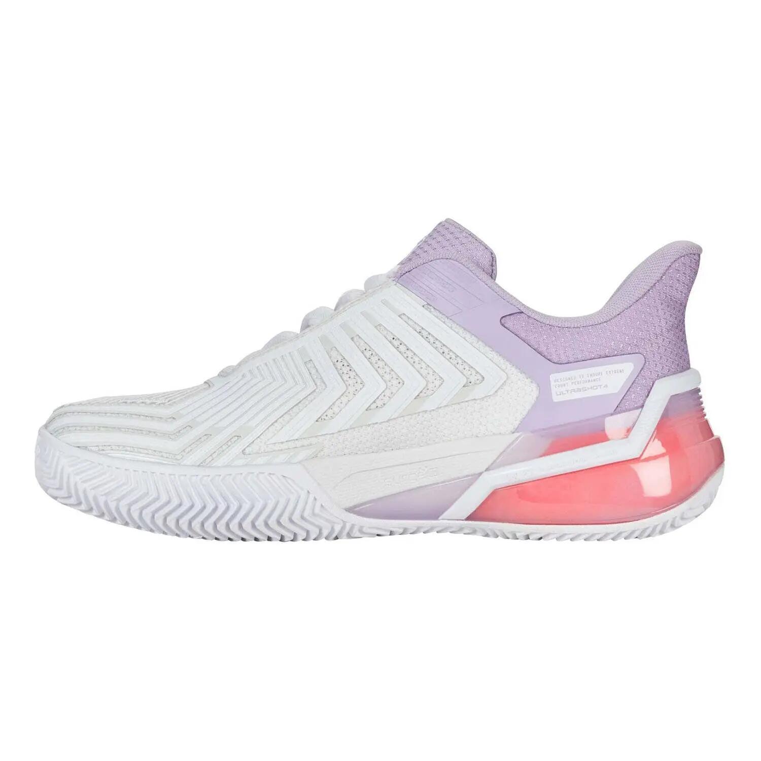 Kswiss Ultra Shot 4 Clay 94438182 Blanco Morado Mujer 2/7