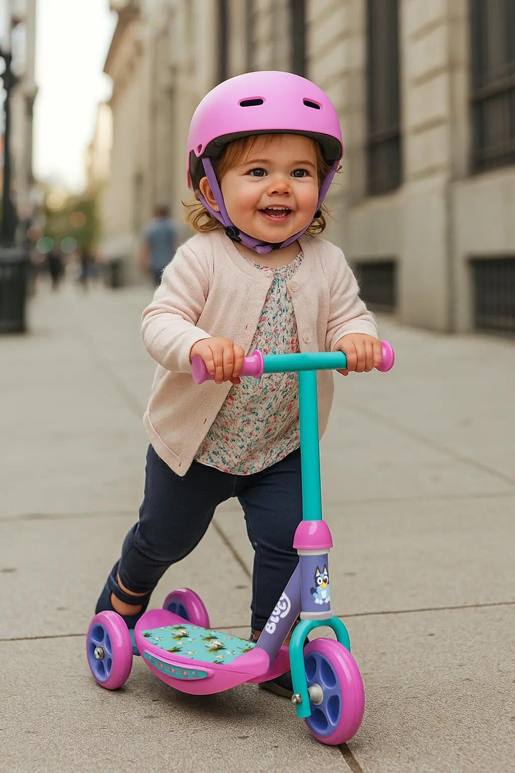 Patinete Bluey 3 Ruedas para Niños +2 Años, Base Antideslizante 2/5