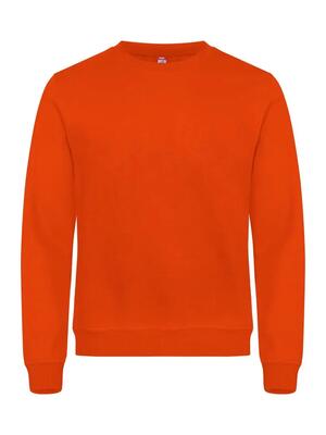 Clique basic roundneck unisex sweater - blood orange