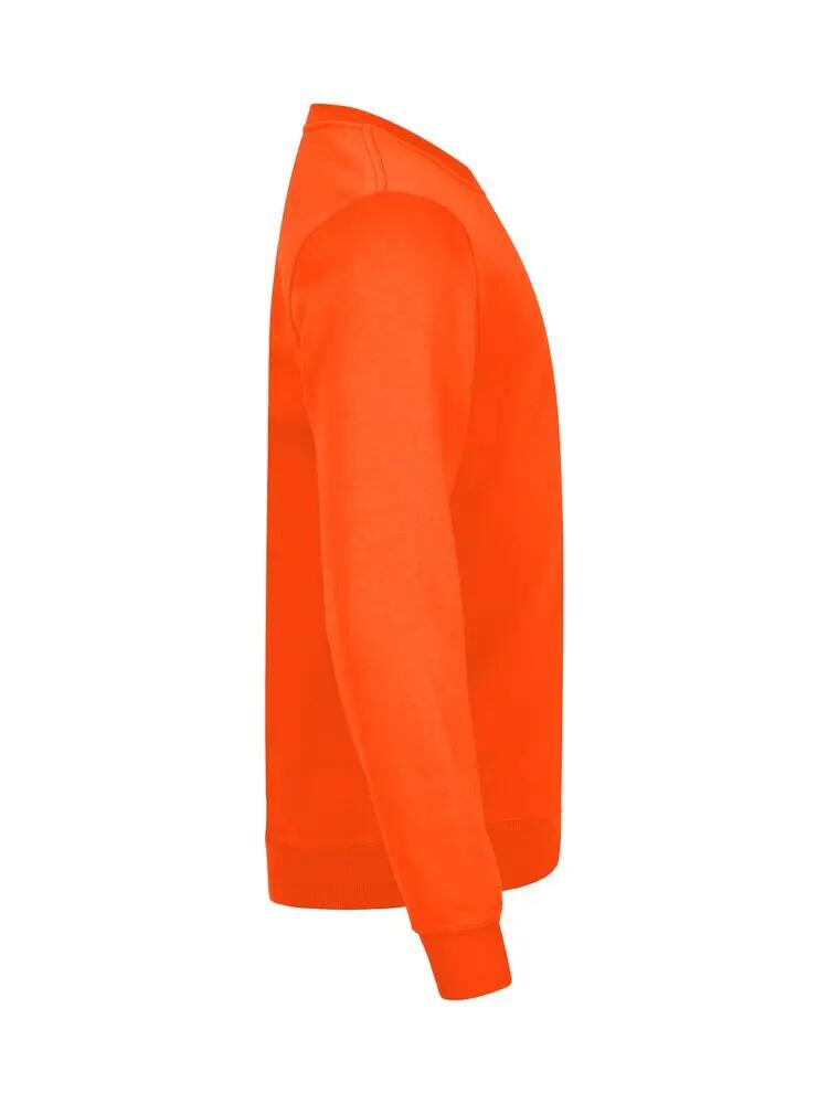 clique Basic Roundneck sweat-shirt unisexe, visibilité orange, 2XL – visibility 4/4