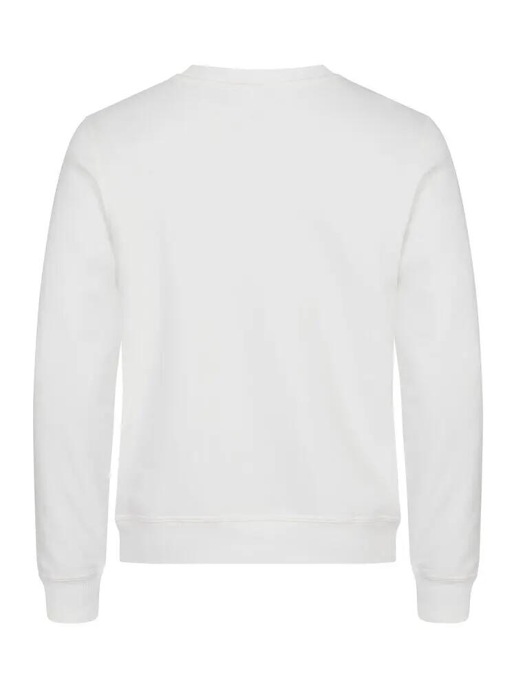 clique Basic Roundneck sweat uni à col rond – white 4/4