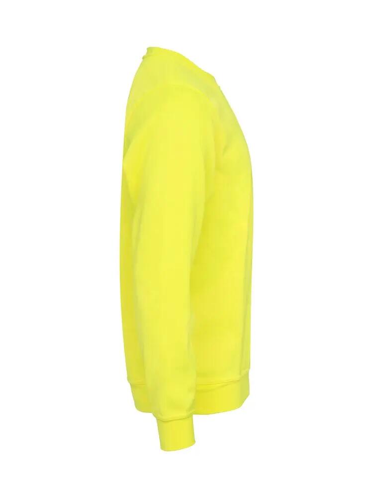 clique Basic Roundneck sweat-shirt unisexe, jaune haute visibilité – visibility 4/4