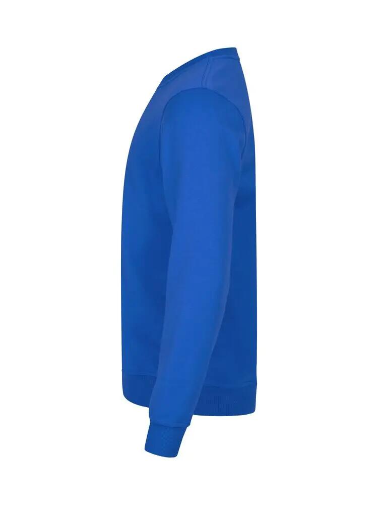 clique Basic Roundneck — sweat unisexe en jersey résistant – royal blue 3/4