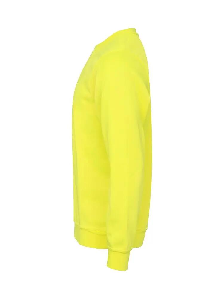 clique Basic Roundneck sweat-shirt unisexe, jaune haute visibilité – visibility 3/4
