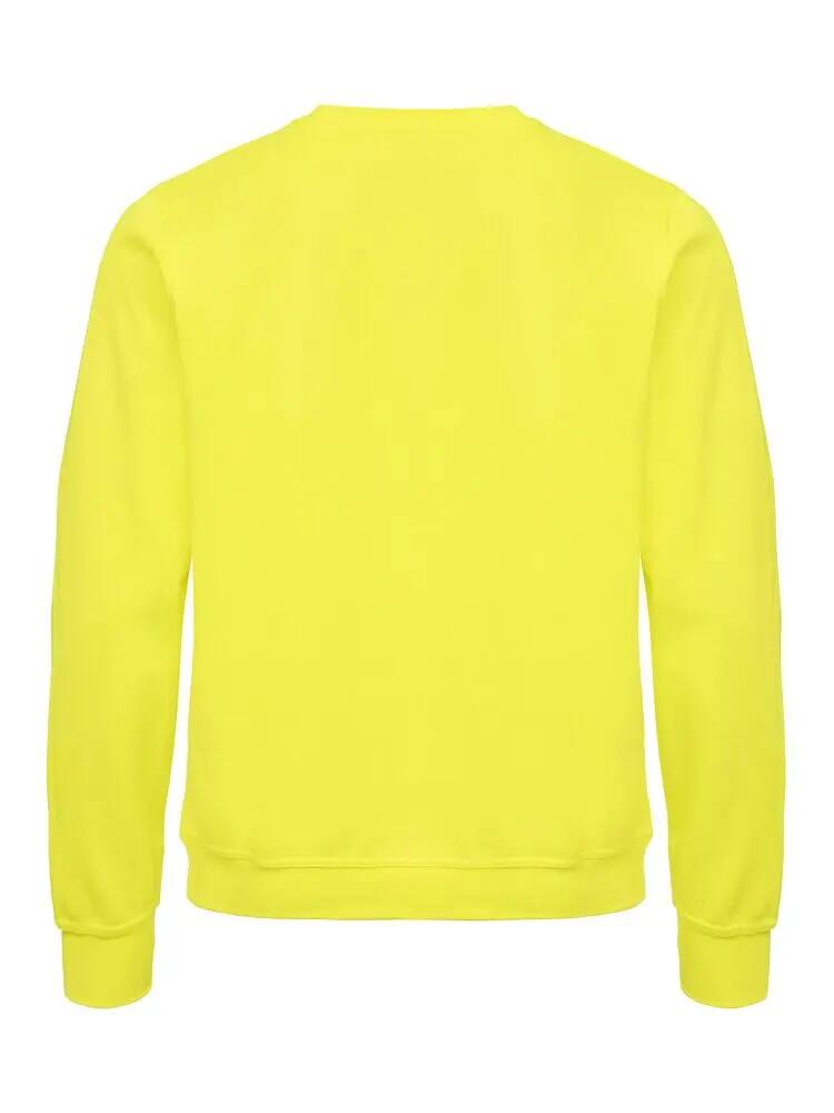 clique Basic Roundneck sweat-shirt unisexe, jaune haute visibilité – visibility 2/4