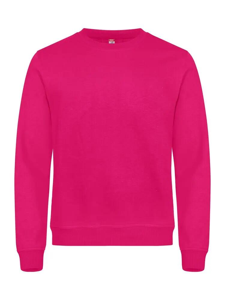 clique Basic Roundneck sweat-shirt unisexe en tissu anti-boulochage – bright 1/4