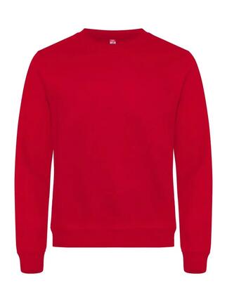 clique Basic Roundneck bluza unisex czerwony 4XL – red