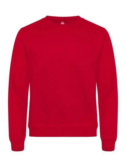 clique Basic Roundneck bluza unisex czerwony 4XL – red