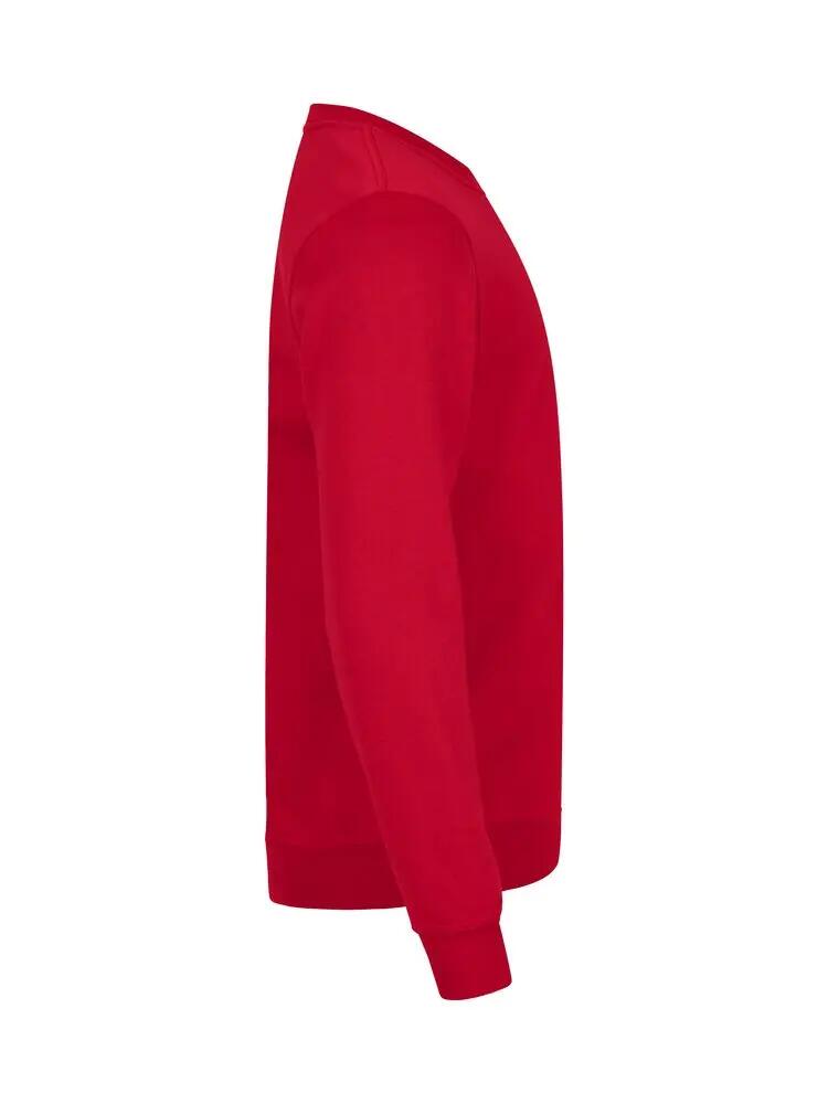 clique Basic Roundneck unisex sweater met anti-pilling – red 4/4