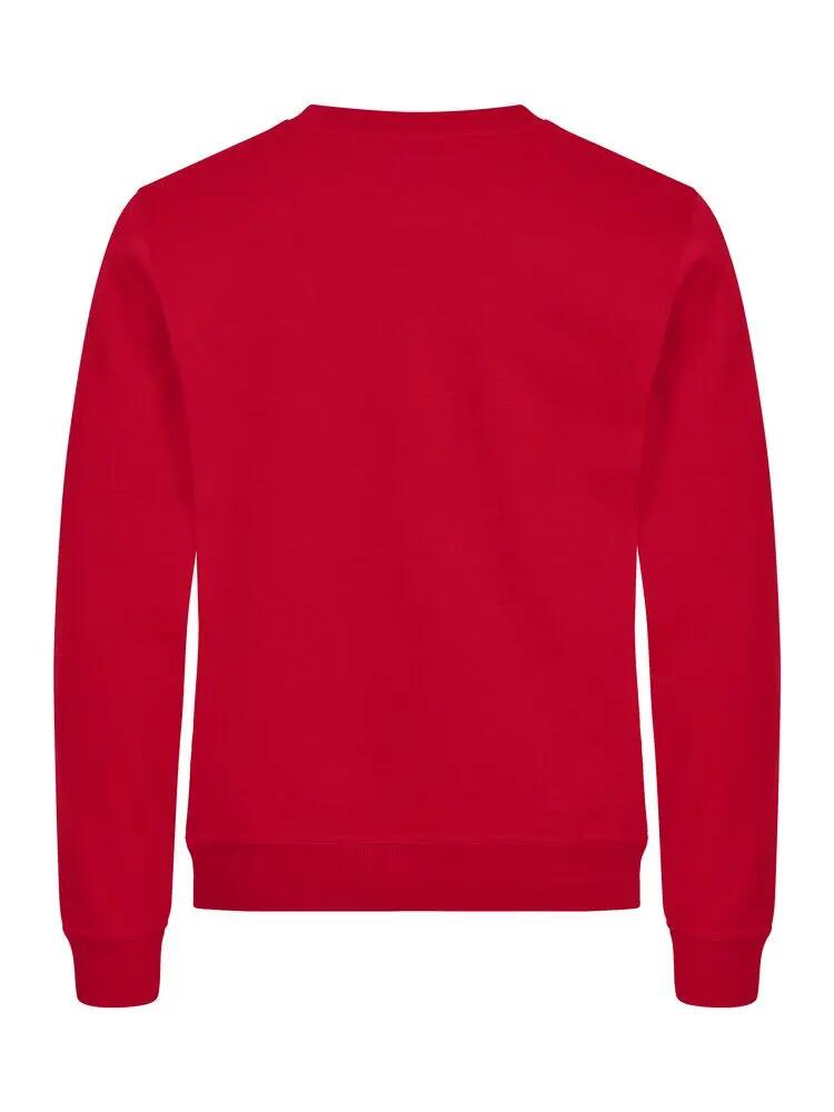 clique Basic Roundneck unisex sweater met anti-pilling – red 3/4