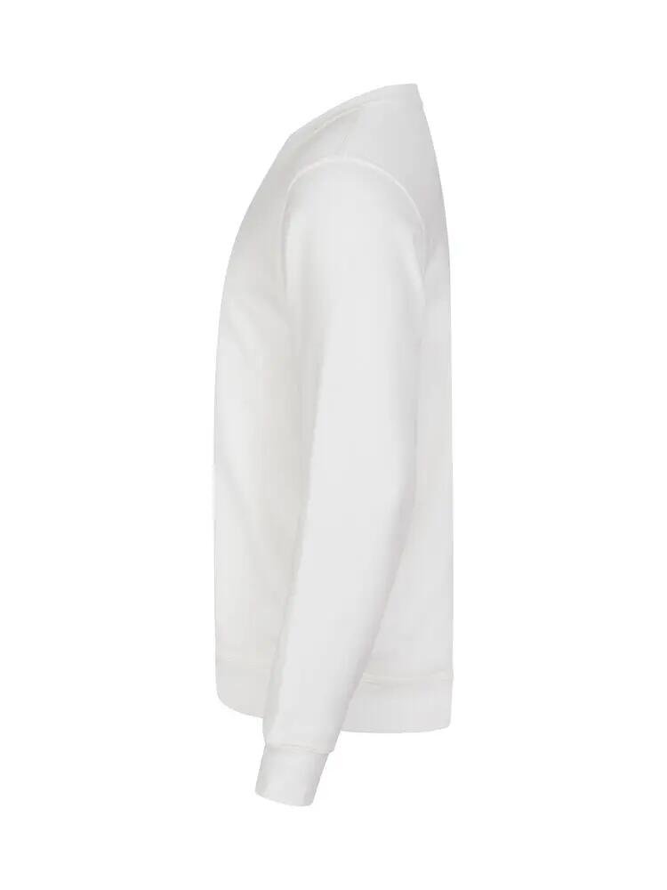 clique Basic Roundneck felpa unisex, bianco – white 3/4