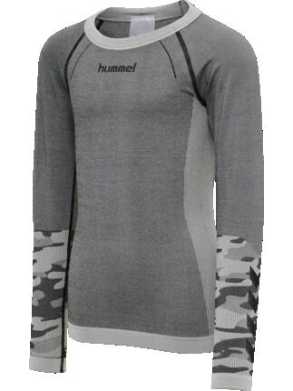 hummel T-shirt manches longues hmlMAX seamless pour garçons — polyamide