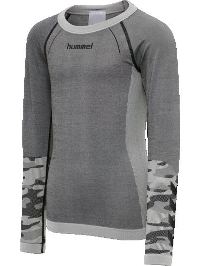 hummel T-shirt manches longues hmlMAX seamless pour garçons — polyamide