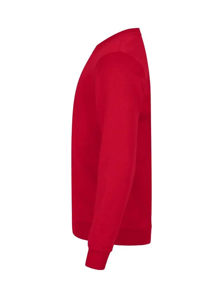 clique Basic Roundneck unisex sweater met anti-pilling – red 2/4