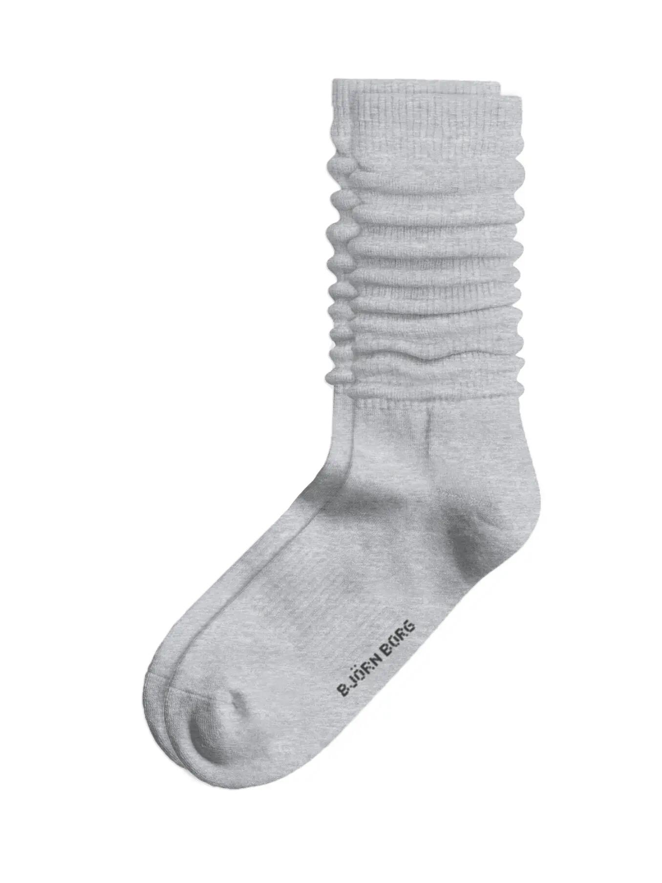 bjorn_borg CLASSIC SLOUCHY CREW SOCK 1p - LIGHT GREY MELANGE 2/2
