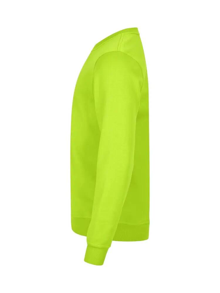 clique Basic Roundneck sweat-shirt unisexe, tissu anti-boulochage – visibility 3/4