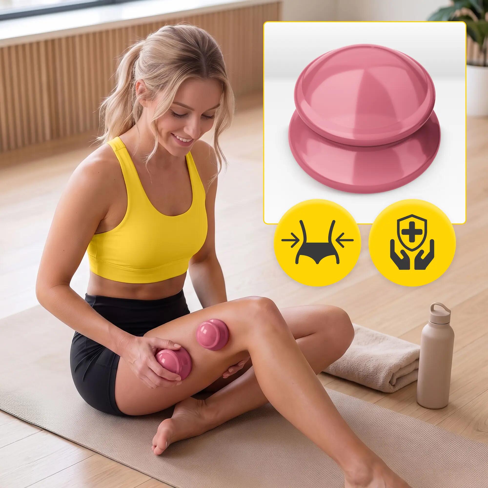Cupping set rubber massage thuistherapie ontspanning 4st 4FIZJO PRO+ 7/14