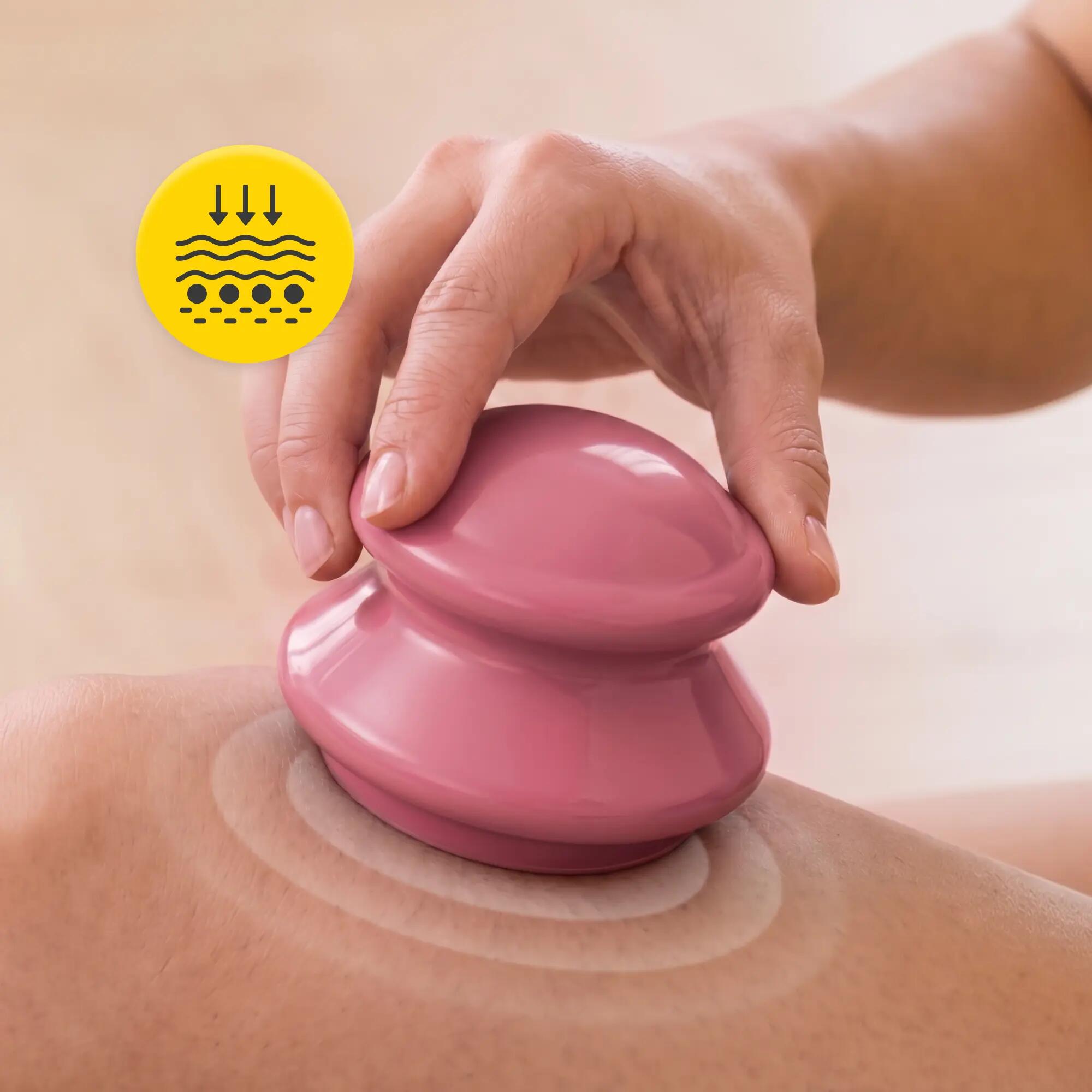 Cupping set rubber massage thuistherapie ontspanning 4st 4FIZJO PRO+ 6/14