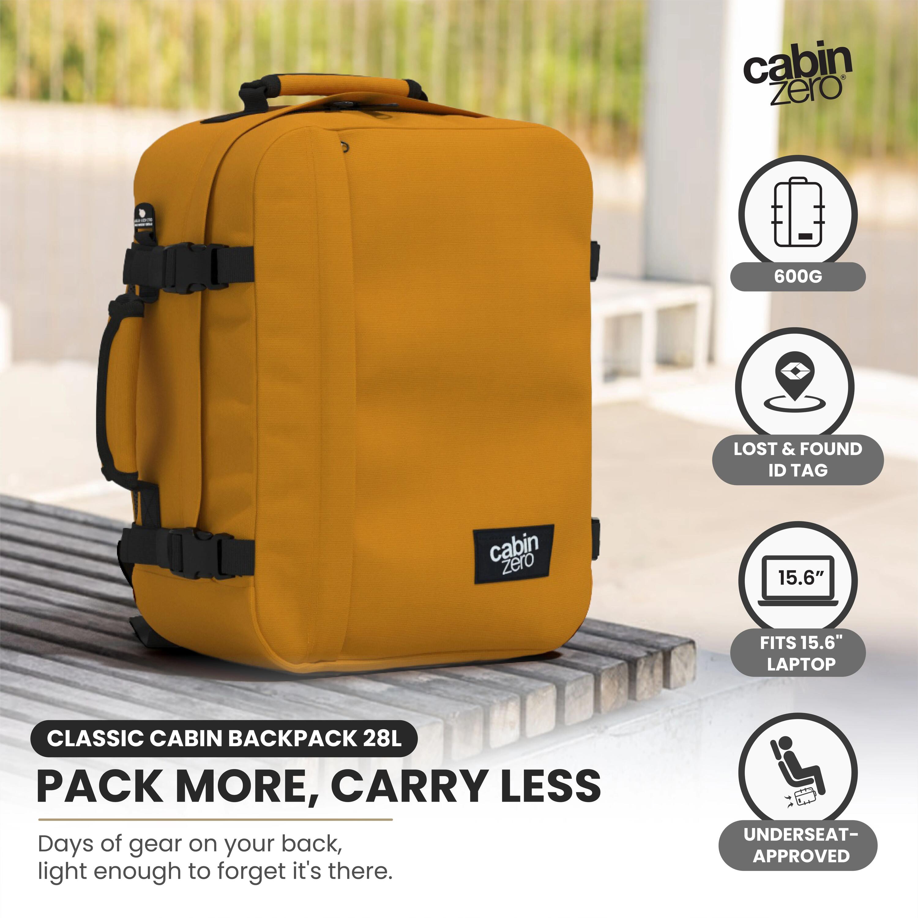 Hátizsák CABINZERO Classic 28L, Narancs, Unisex 2/10