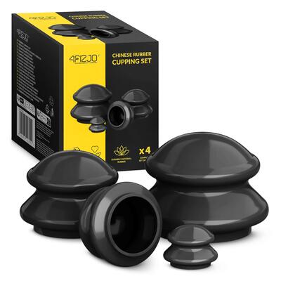 Cupping set rubber massage thuistherapie ontspanning 4st 4fizjo pro+