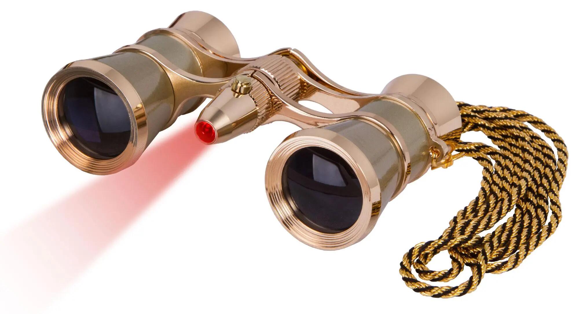 Binocolo da teatro Levenhuk Broadway 325F (con luce LED e cordoncino da collo) 13/15
