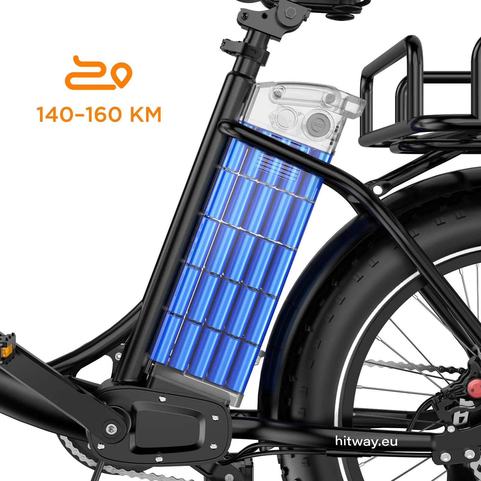 elektrische fiets cargo 20x4.0, 48V 27Ah, 160km, koppelsensor, BK6S PLUS 11/12