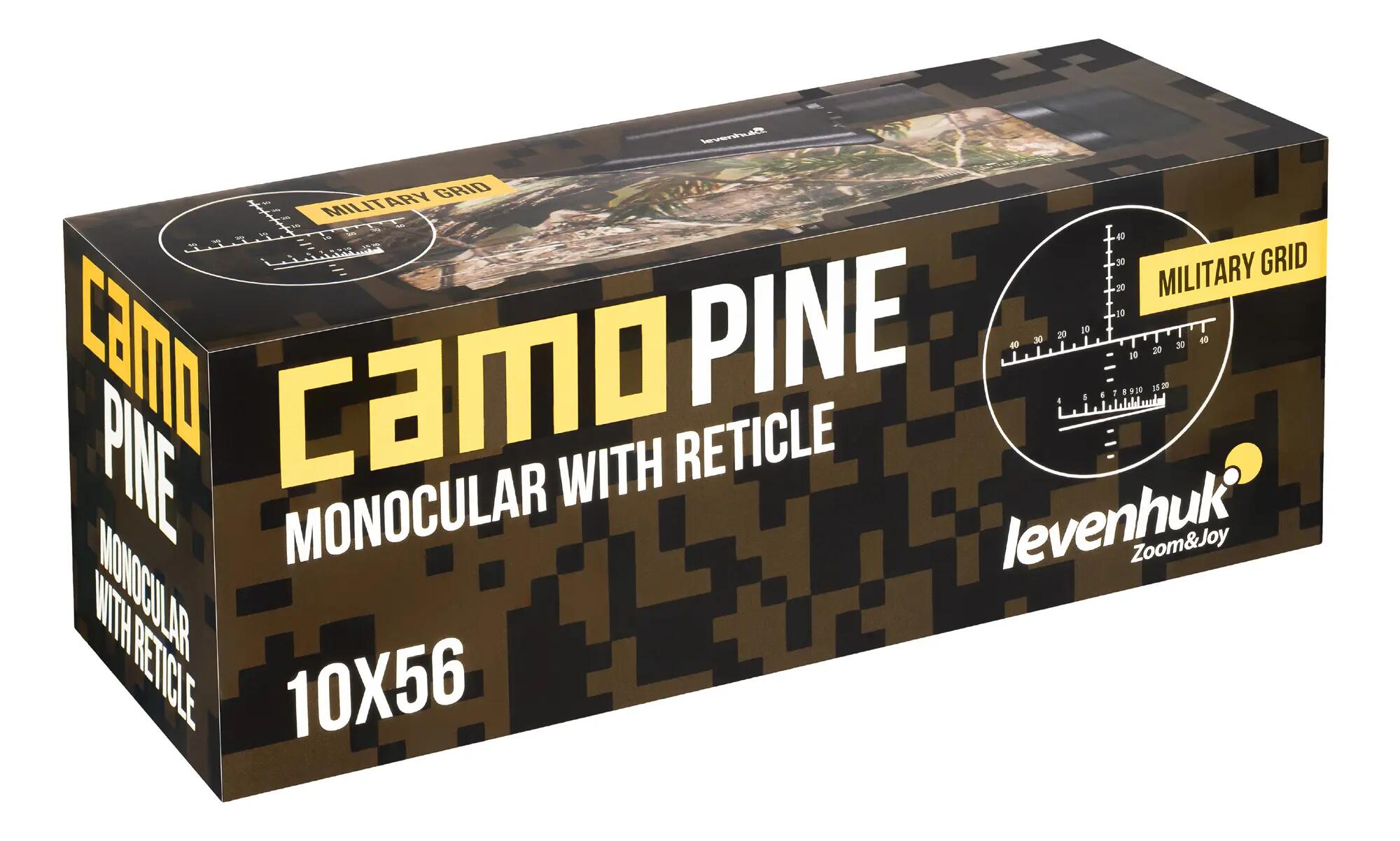 Monocolo Camo 10x56 con reticolo (pino) Levenhuk 13/13